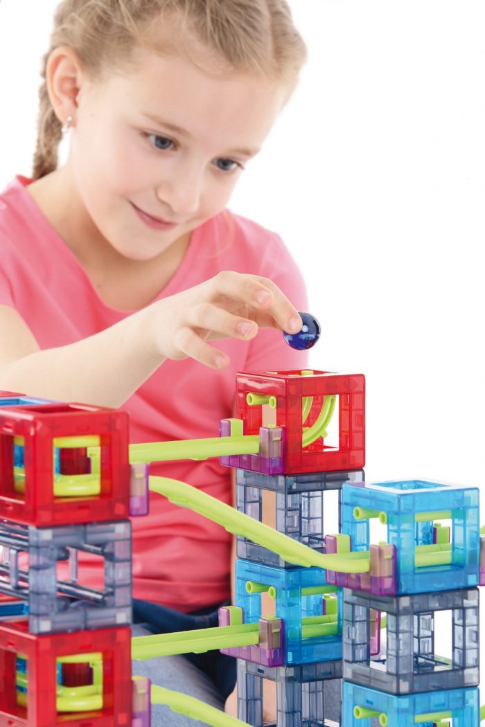 Qvolution Magnetische Murmelbahn - Basis Set 22 Teile – Bild 3