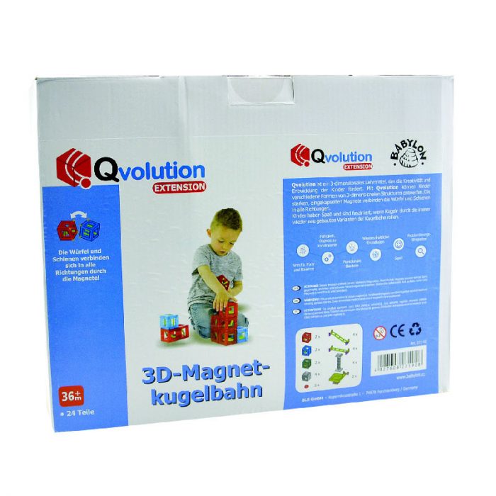Qvolution Magnetische Murmelbahn - Erweiterung Set 24 Teile – Bild 2