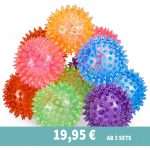 Igel-Massageball mit Leuchtfunktion 12er Set