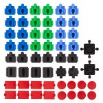 Verbinder für Holzeisenbahn und Klemmbausteine (Duplo®, Hubelino, Bio Buddy usw.) Kita Starter Set – Bild 2