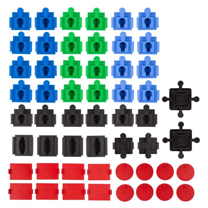 Verbinder für Holzeisenbahn und Klemmbausteine (Duplo®, Hubelino, Bio Buddy usw.) Kita Starter Set – Bild 2