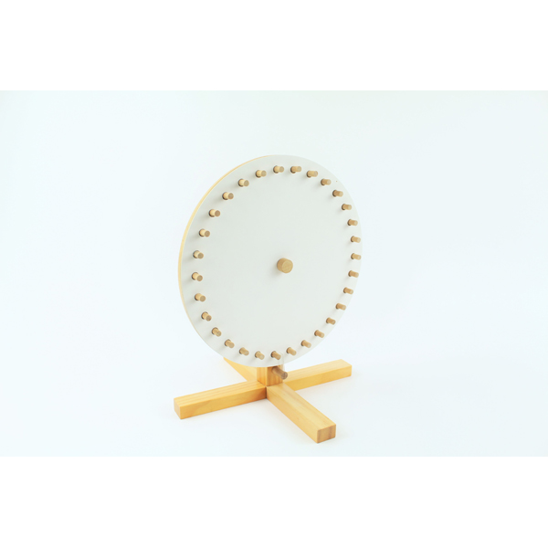 110168_1.jpg Glücksrad aus Holz Ø 30 cm mit Blanko-Karten – Bild 1