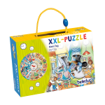 XXL Lernpuzzle „Mein Tag“ – Uhrzeit & Tagesablauf von beleduc