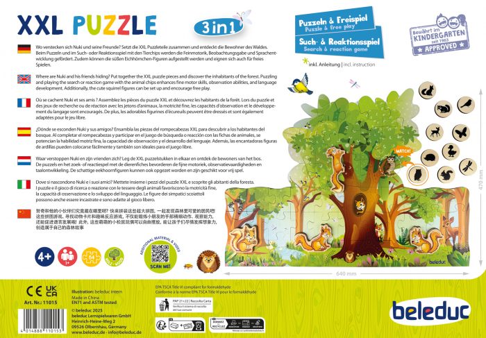 beleduc XXL-Puzzle Nuki & Friends – Bild 18