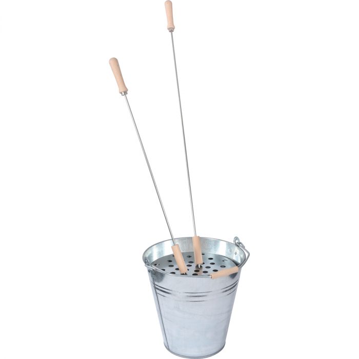 Asche- und Reinigungseimer-Set für Grillspieße – Bild 2