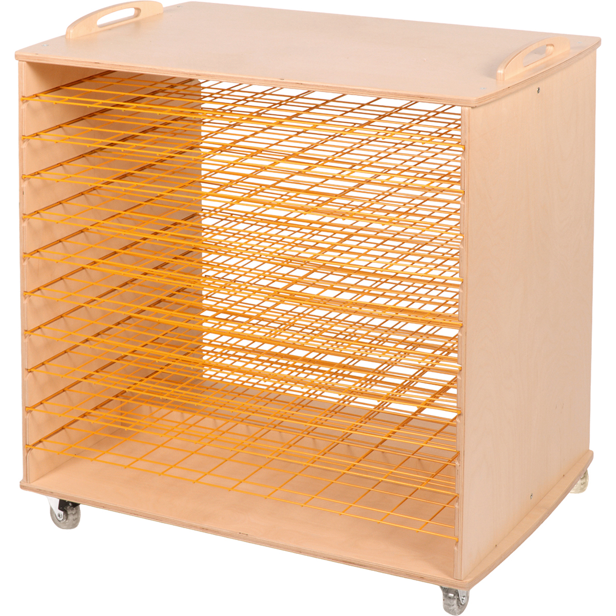 110562_1.jpg Mobiler Papiertrockenständer groß mit 10 Gitterböden – Bild 1