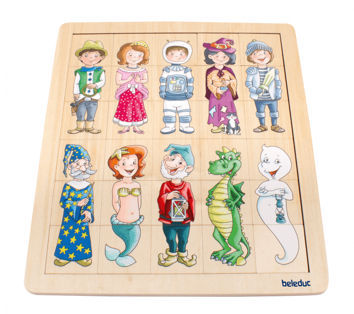 beleduc Match & Mix Fantasy – 30-teiliges Holzpuzzle – Bild 2