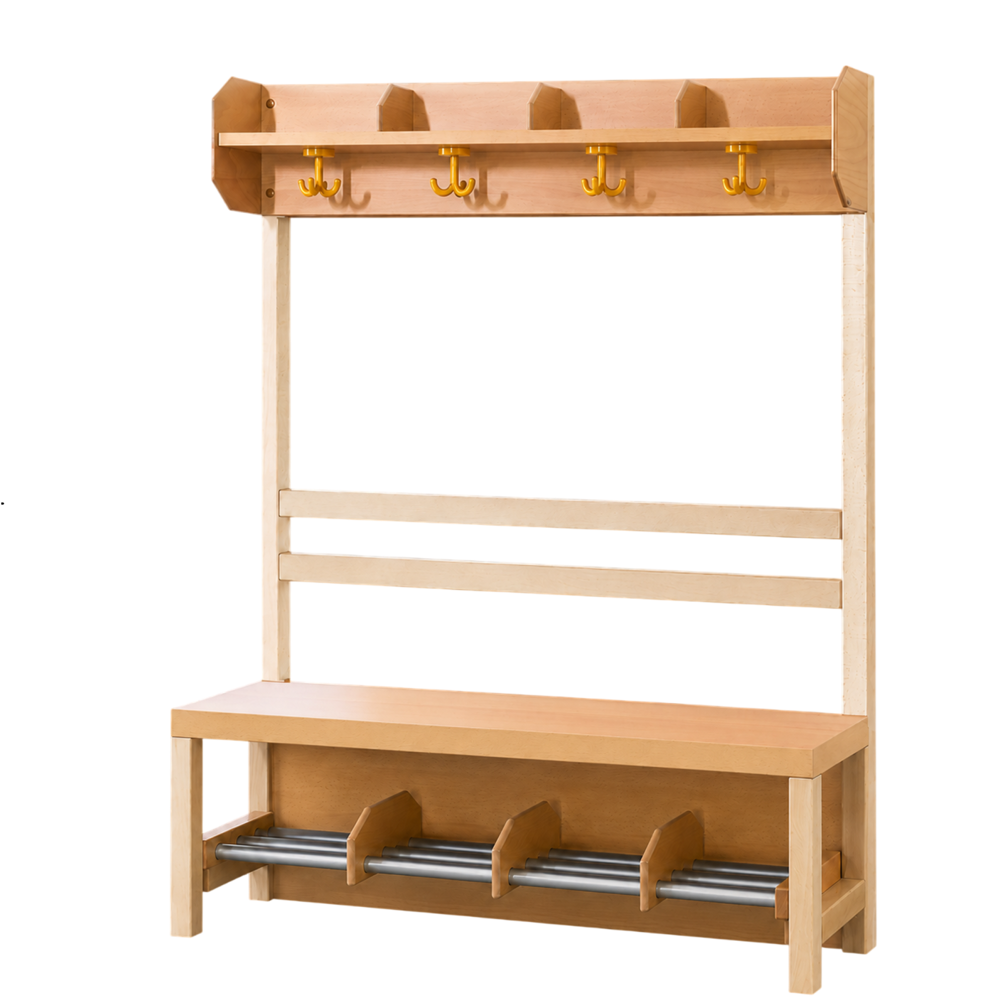 1171R10FRF34.png Komplettgarderobe mit offener Ablagereihe – Möbelwerk Niesky – Bild 1