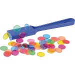 Magnetstab mit 50 transparenten Chips