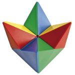Magnetwürfel mit 24 Dreiecken und 21 Vorlagen