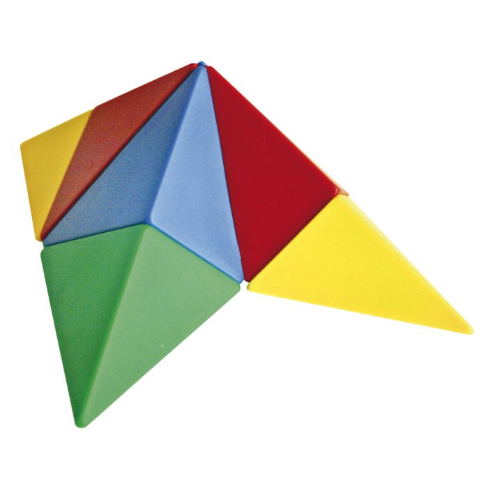 Magnetwürfel mit 24 Dreiecken und 21 Vorlagen – Bild 2