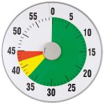Zeitdauer-Uhr lautlos XL, Ø 32 cm