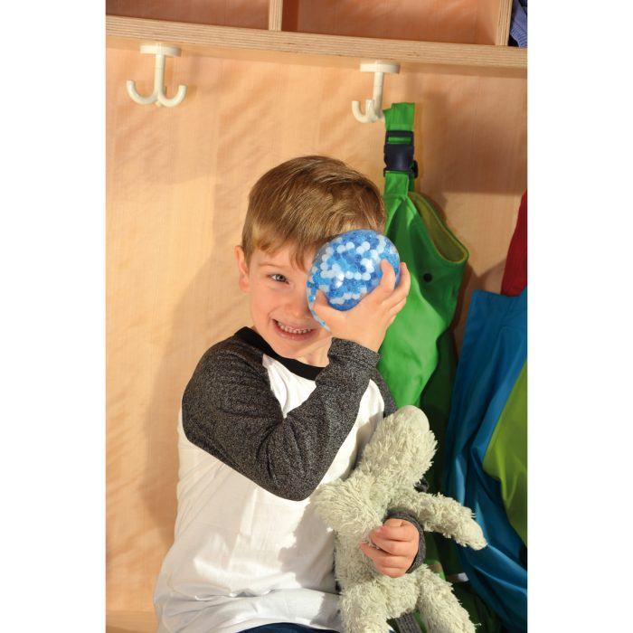 Sensorik-Ball Trösterchen blau/weiß, Ø 10 cm – Bild 2