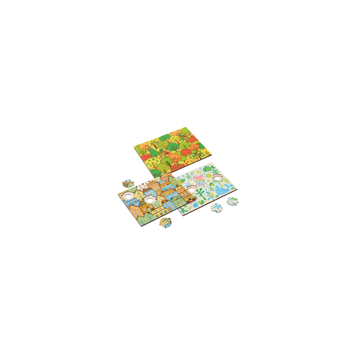 120737_1.jpg Phantasiepuzzle-Set Themen – Bild 1