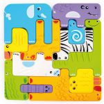 Sensorik Puzzle Tiere 12er Set – Bild 2