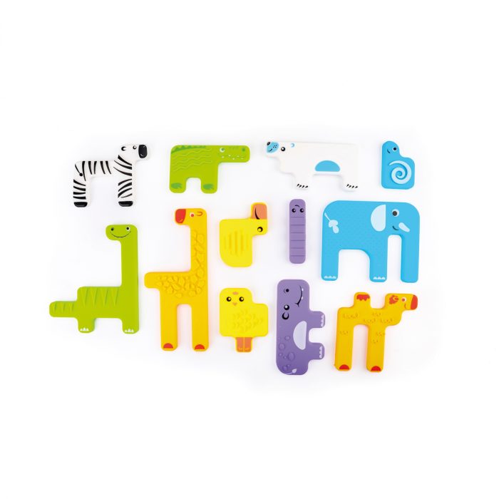 Sensorik Puzzle Tiere 12er Set – Bild 3