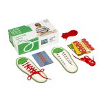 Schuhe fädeln – Lernspiel für Fortgeschrittene