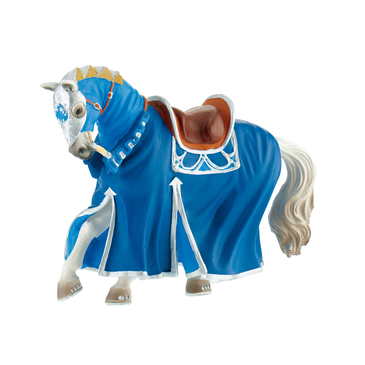 120921_1.jpg Turnierpferd blau Spielfigur – Bild 1