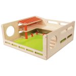 Bauernhof-Spielhaus aus Holz mit 3 Etagen