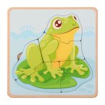 Lebenszyklus-Puzzle Frosch