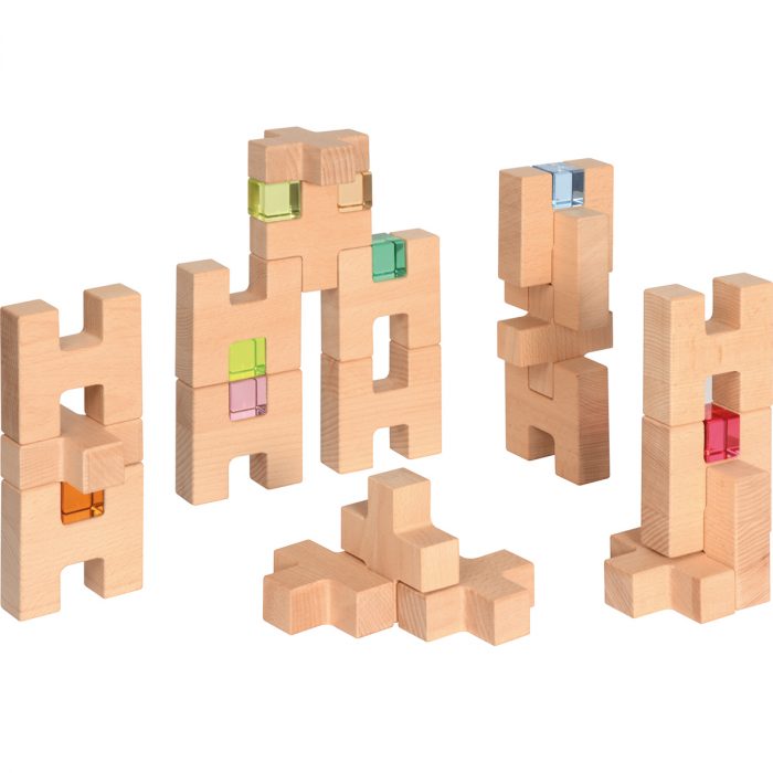 Holzbaukasten H- & Plus-Blöcke aus Buche – Bild 2