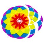 Große Acryl-Mandalaform für Lichttisch