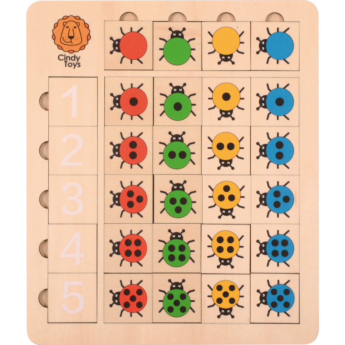 121027_1.jpg Marienkäfer-Zahlenpuzzle 1 bis 5 – Bild 1