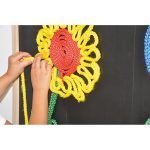 Klettboard 70 × 70 cm für Fädel- & Zielspiele – Bild 2
