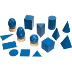 Montessori-Geometrische Körper mit Grundtäfelchen