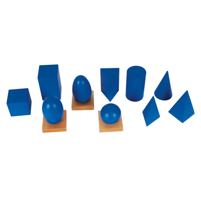 Montessori-Geometrische Körper mit Grundtäfelchen – Bild 2
