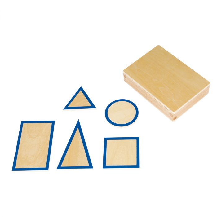 Montessori-Geometrische Grundtäfelchen im Kasten – Bild 2