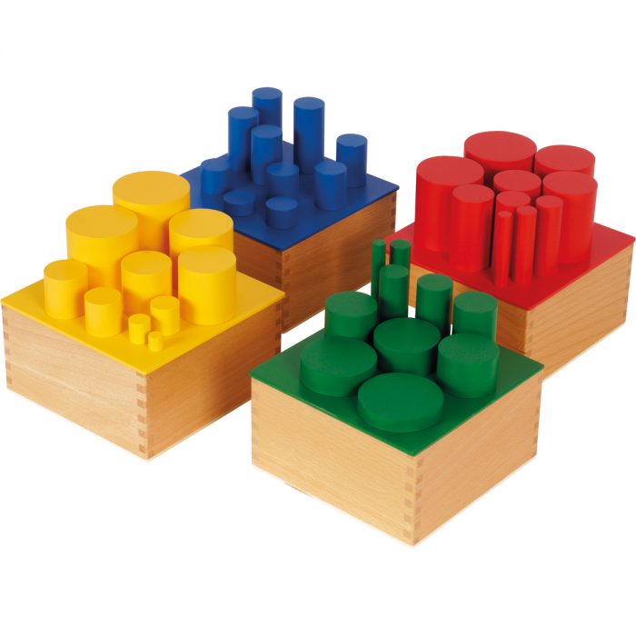 Montessori Farbige Zylinder im 4er Set – Bild 3