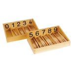 Montessori-Spindelkästen 0–9