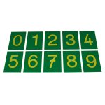 Montessori-Sandpapierziffern 0–9