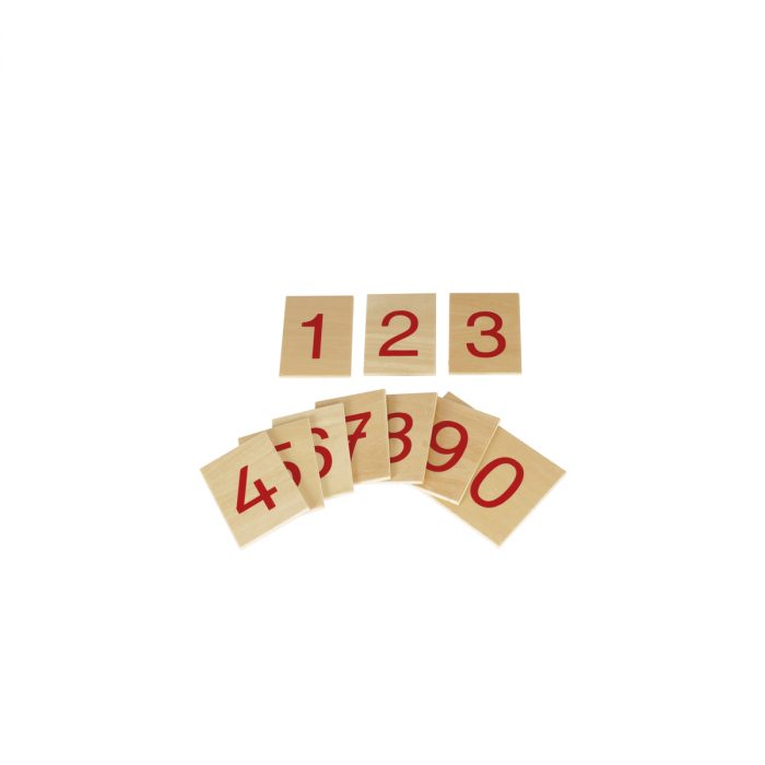 Montessori-Ziffern 1–10 auf Holzbrettchen – Bild 2