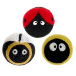 Filzbälle Käferchen aus Schafwolle, 3er-Set