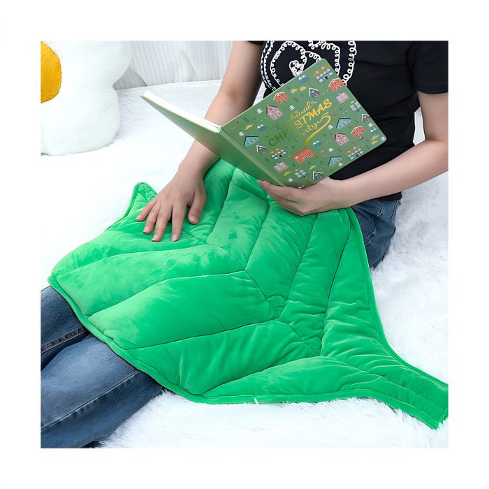 Gewichtsdecke Blatt mit Tonperlen, 2,9 kg – Bild 3