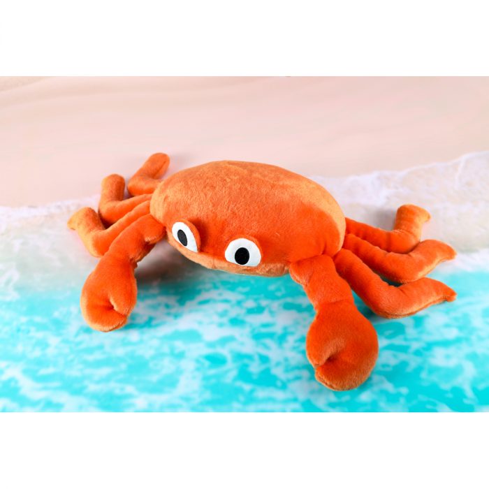 Gewichtstier Krabbe Klaus mit Tonperlen, 1,3 kg – Bild 2