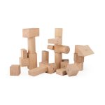 Kooglo magnetische Holzbausteine natur, 100-teilig