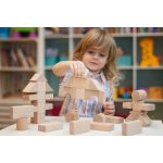 Kooglo magnetische Holzbausteine natur, 100-teilig – Bild 2
