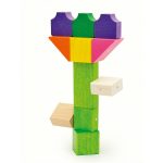 Kooglo magnetische Holzbausteine natur & farbig, 300-teilig
