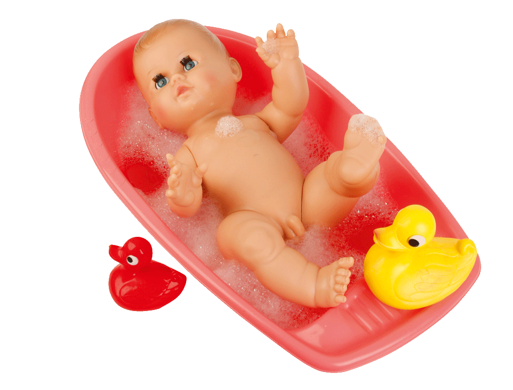 13016-Badewanne_Schildkroet.png Schildkröt Puppenbadewanne pink für Puppen bis 50 cm – Bild 1