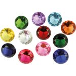 Diamanten aus Glas, Ø 60 mm, 12er-Set