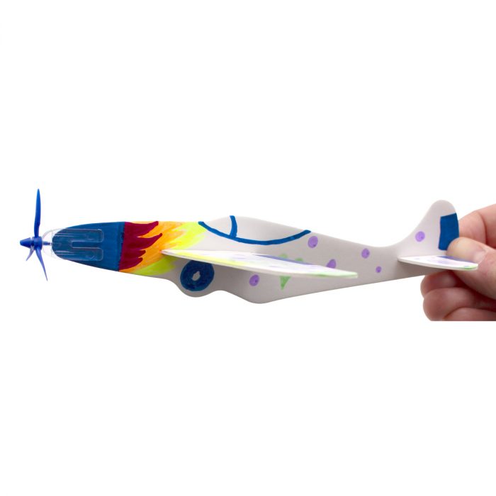Styropor-Flugzeuge zum Bemalen, 12er Set – Bild 3