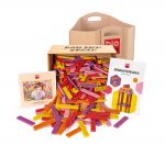 Bioblo Set Classic „Sunshine“ mit Filzkorb – 600 Bausteine