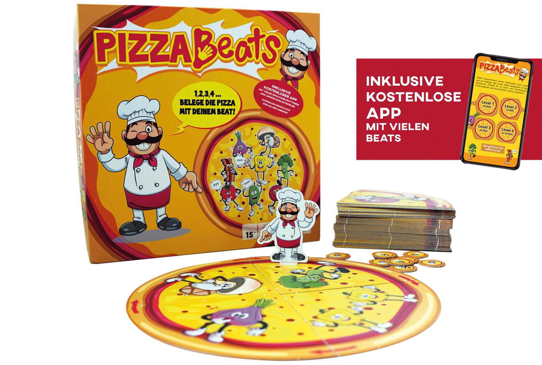 13083-1-product-rgb.png baff Pizzabeats – Rhythmusspiel für Gruppen – Bild 1