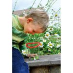 Riesenbecherlupe mit Henkel & Messraster