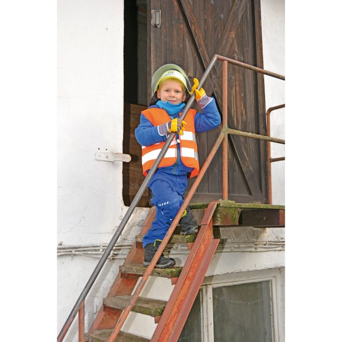 Feuerwehrhelm für Kinder mit Visier & Nackenschutz – Bild 2