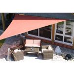 Dreieck-Sonnensegel 3,6 × 3,6 × 3,6 m, rost