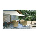 Dreieck-Sonnensegel 3,6 × 3,6 × 3,6 m, beige